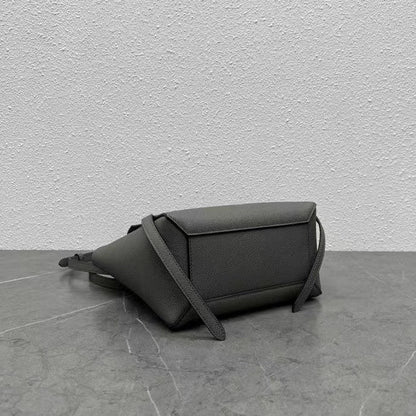 Celine  Nano Belt Bag Grey Grain Leather