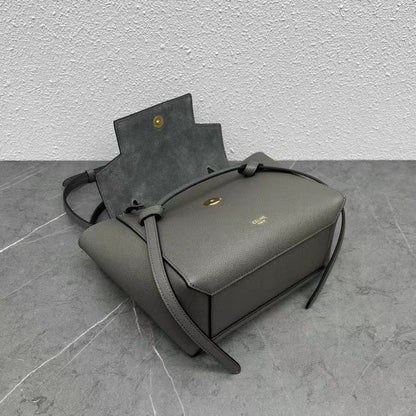 Celine  Nano Belt Bag Grey Grain Leather