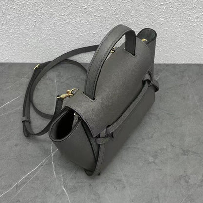 Celine  Nano Belt Bag Grey Grain Leather