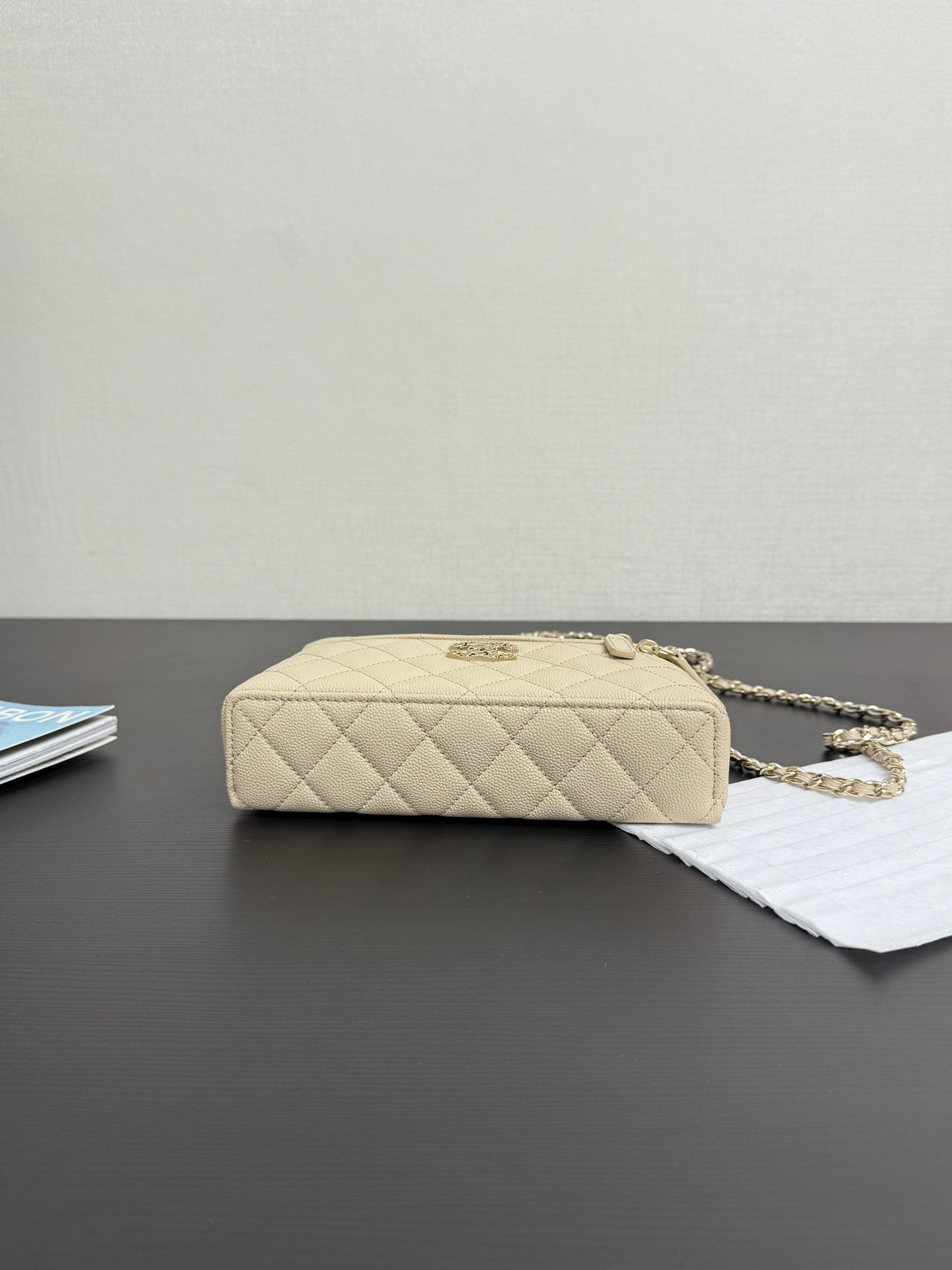Chanel 2026 Vanity Bag 19cm Cream Calfskin