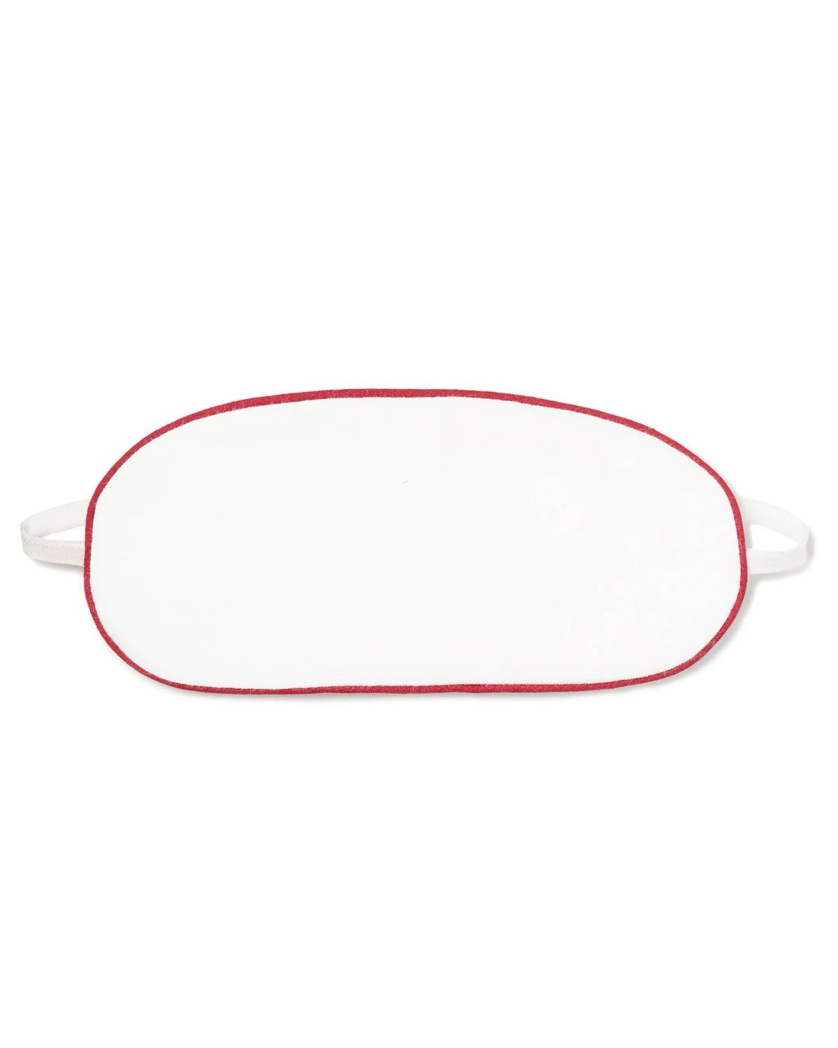 White Red Piping Eye Mask