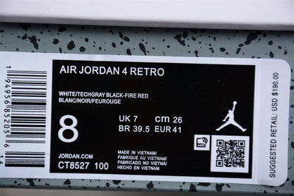 AIR JORDAN 4  WHITE OREO