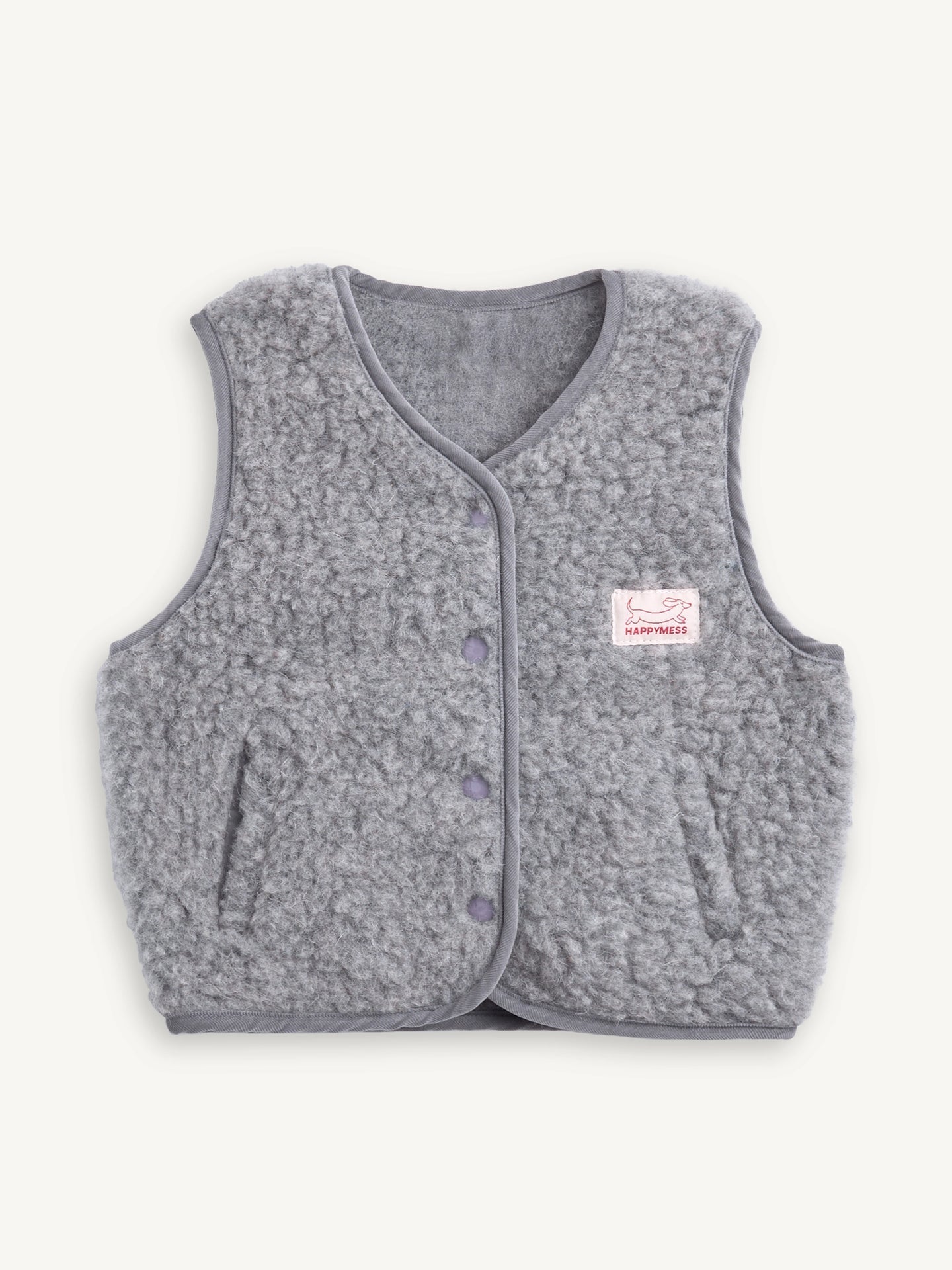 Merino Vest - Stone Grey