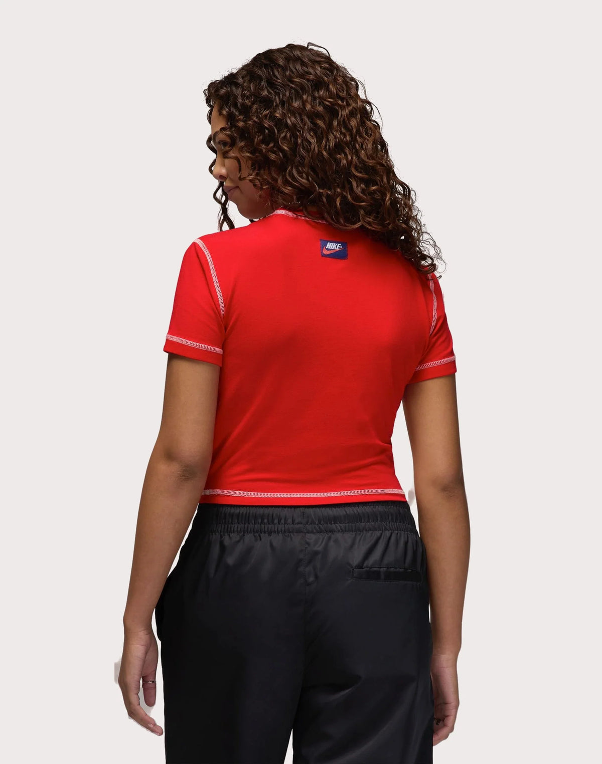 Women's Jordan Rare Air Slim Graphic Cropped T-Shirt - University Red