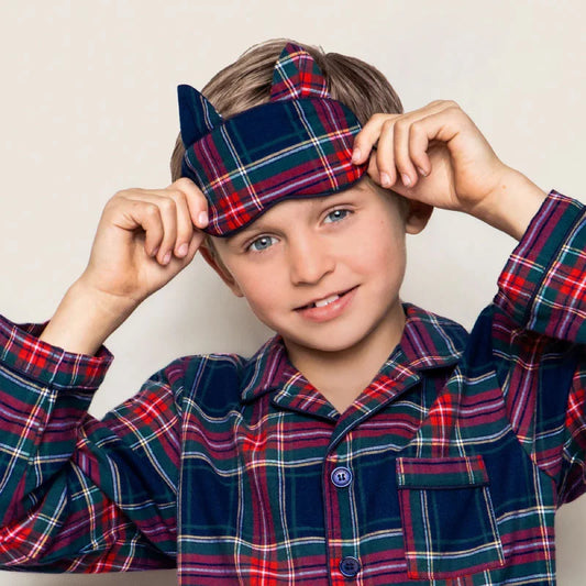 Windsor Tartan Kitty Eye Mask