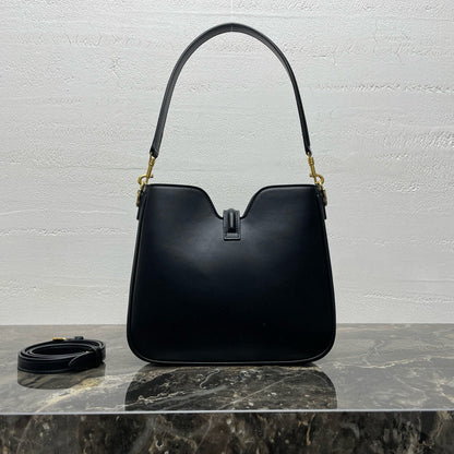 Small Camille 16 Soft Bag 24.5cm In Black Smooth Calfskin Gold Hardware