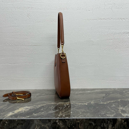 Small Camille 16 Soft Bag 24.5cm In Tan Smooth Calfskin Gold Hardware