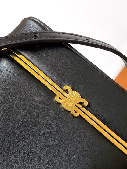 Celine Cube In Black Supple Calfskin