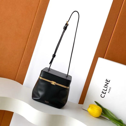 Celine Cube In Black Supple Calfskin