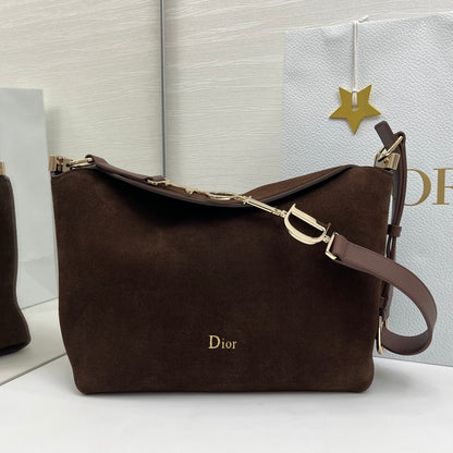Dior 2026 Diorly Bag 28cm Suede Calfskin