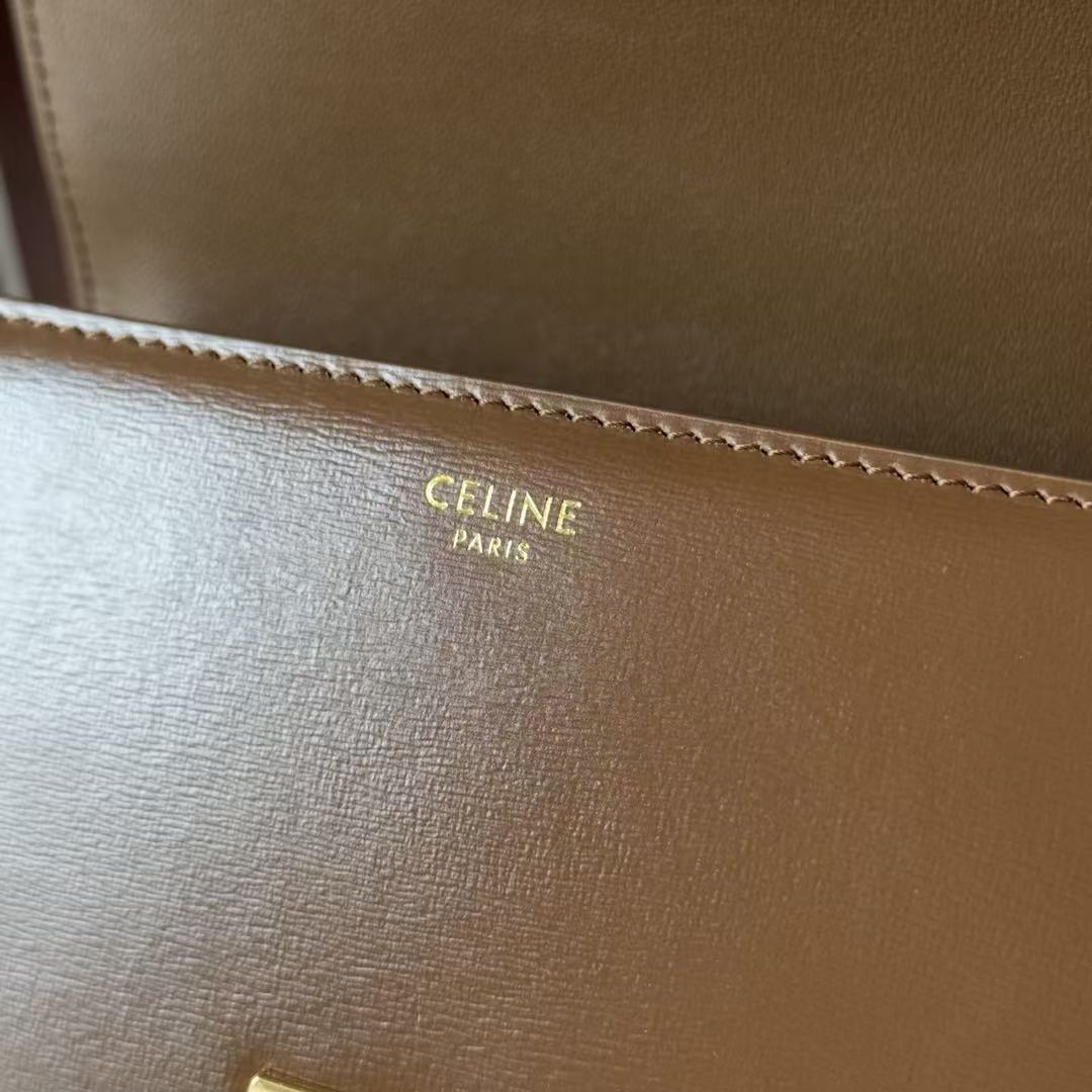 Classique Triomphe 22 Brown Calfskin Gold Hardware