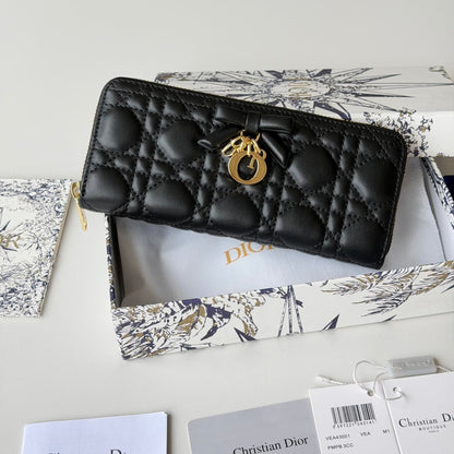 Dior 2026 Freesia Wallet and Card Holder Lambskin 156789