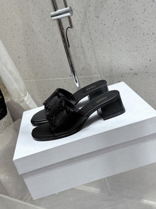 Celine 26 Clémence Mules 30mm Patent Leather 763141