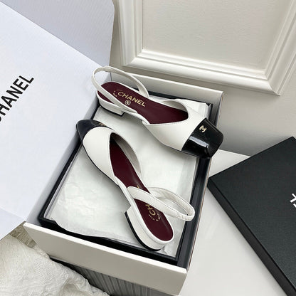 Chanel 2026 Square Toe Slingback Leather
