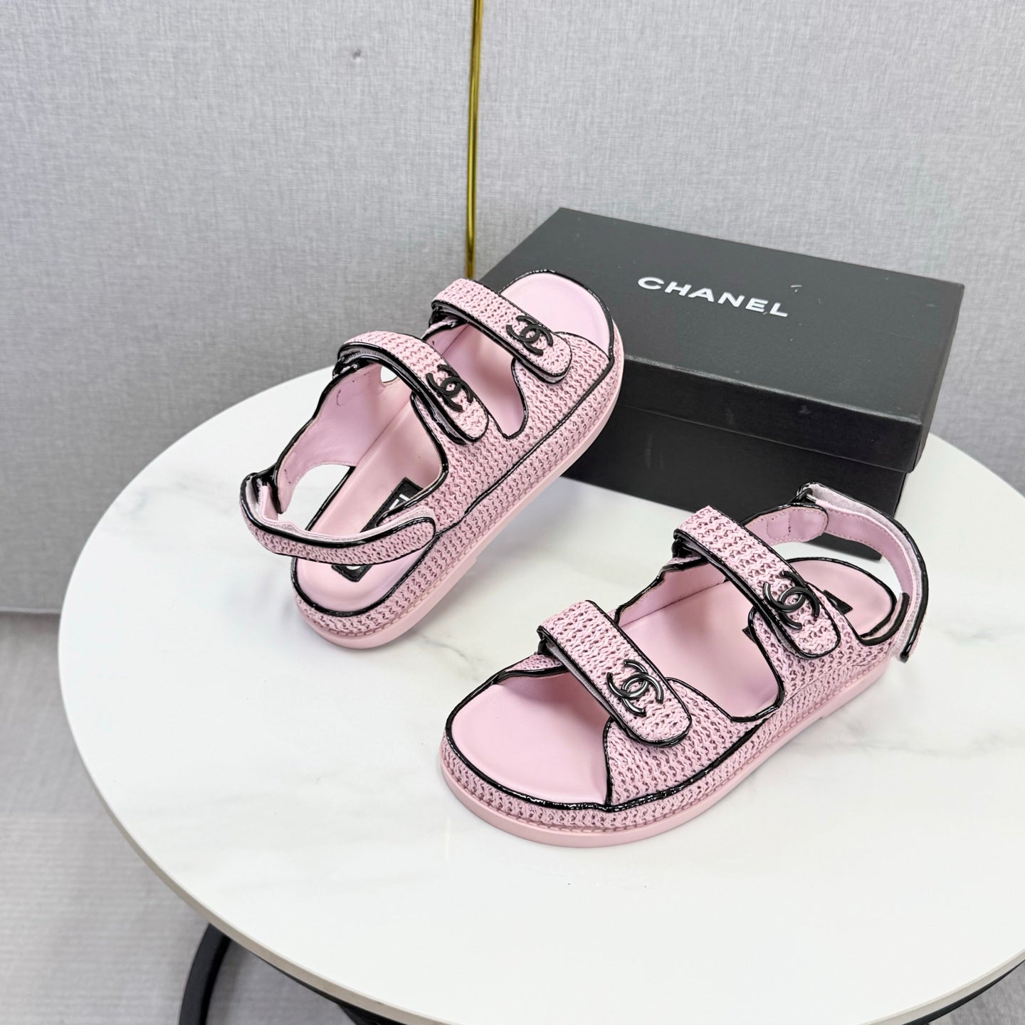 Chanel 2026 Dad Sandal Woven Sheepskin 904401