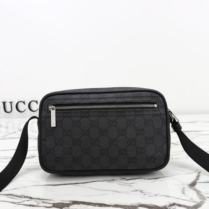 Gucci 2026 Essence Classic Mini Bag 22cm Black Canvas Leather
