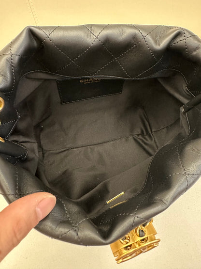 Chanel 2026 Large Hobo Bag 32cm Black Calfskin