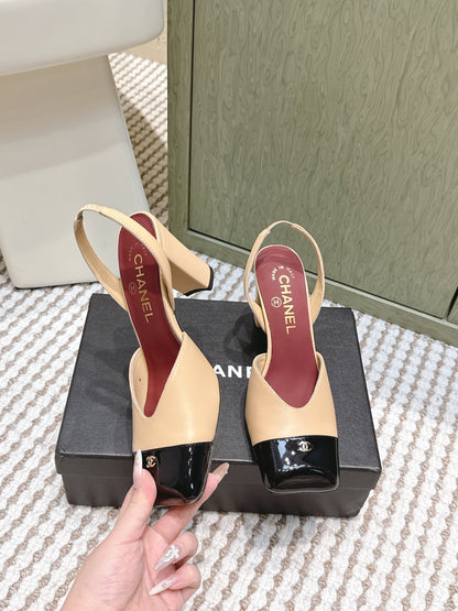 CC 26s Mary Jane Sandals 90mm Patent Leather Sheepskin