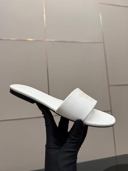 Celine Coast Mule White Calfskin 725653