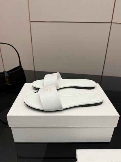 Celine Coast Mule White Calfskin 725653