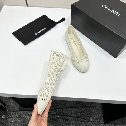 CC 26s Ballet Flats Canvas Leather