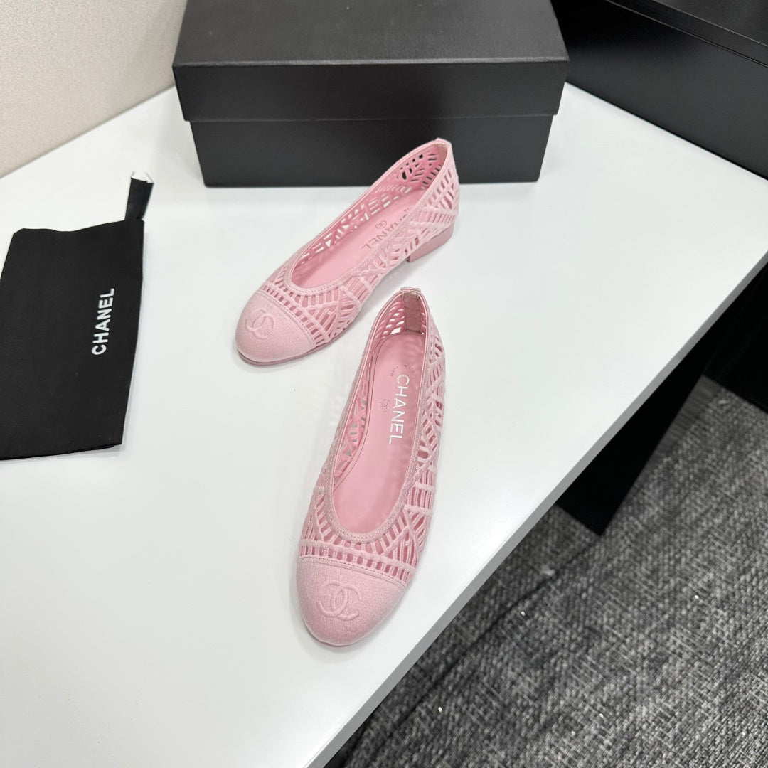 CC 26s Ballet Flats Canvas Leather