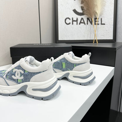 Chanel 2026 Casual Sneakers 50mm Demin Suede 894875