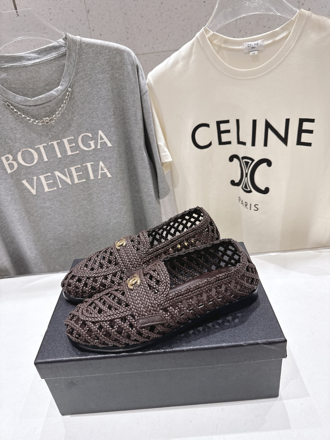Chanel 2026 Hand-Woven Loafers Chocolate Calfskin 896474