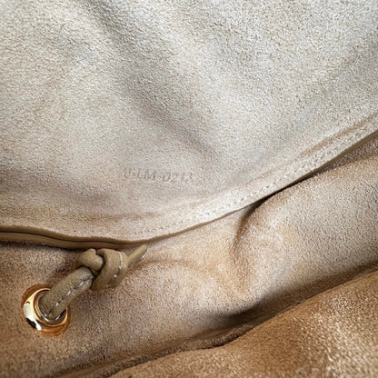 Celine Halfmoon Triomphe Small Bag 25cm Beige Lambskin