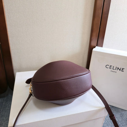 Celine Teen Lulu Bag Deep Burgundy Grained Calfskin