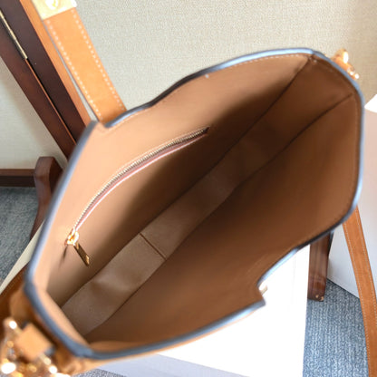 Celine Small Camille 16 Soft Bag Camel Nubuck Leather