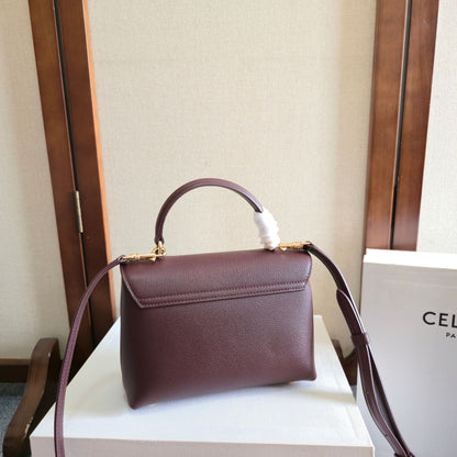 Celine Medium Nino Bag 25.5 Burgundy Calfskin