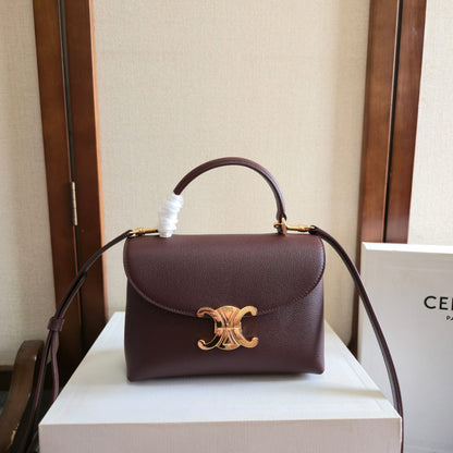Celine Medium Nino Bag 25.5 Burgundy Calfskin