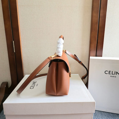 Celine Medium Nino Bag 25.5 Camel Brown Calfskin