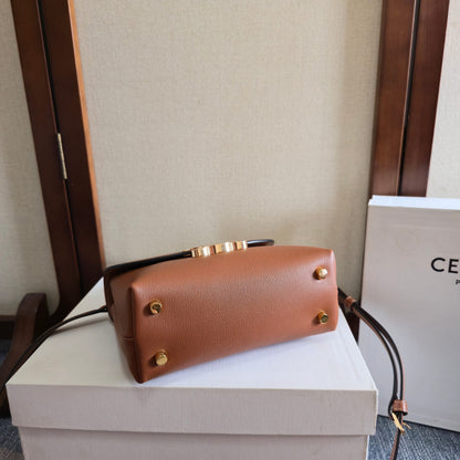Celine Medium Nino Bag 25.5 Camel Brown Calfskin