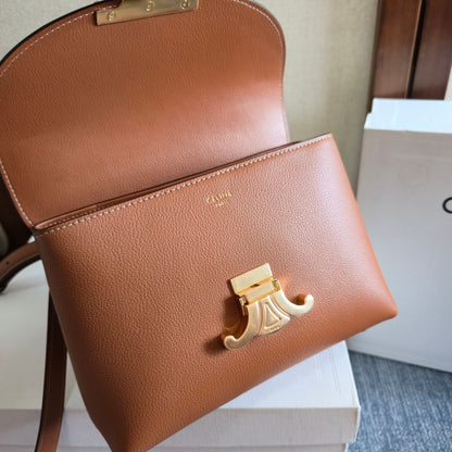 Celine Medium Nino Bag 25.5 Camel Brown Calfskin