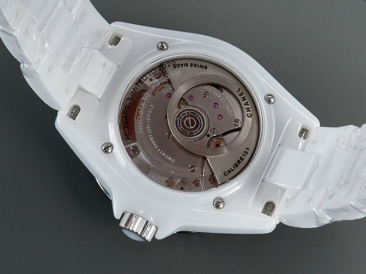 J12 38mm Automatic 20Th Anniversary White Ceramic