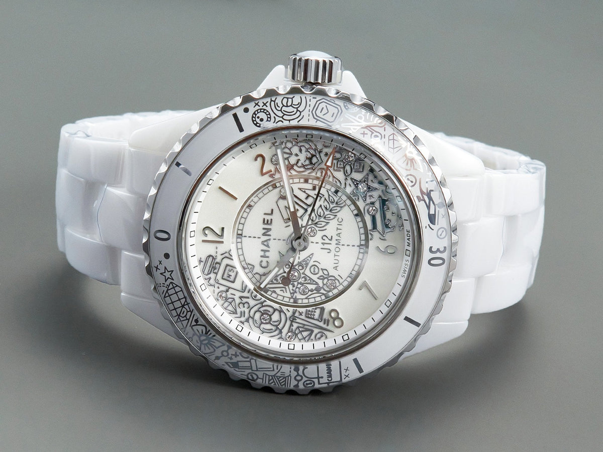 J12 38mm Automatic 20Th Anniversary White Ceramic