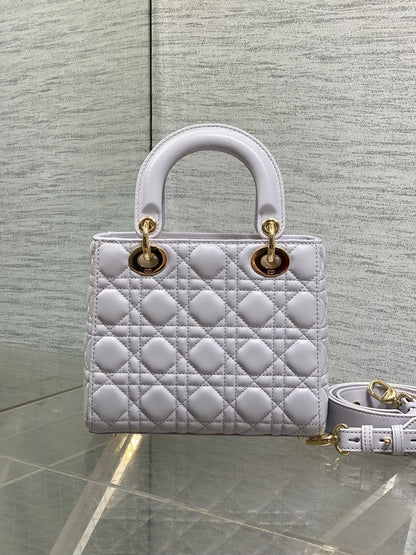 Dior 2026 Mini Lady Dior Bag Light Purple Lambskin 267705