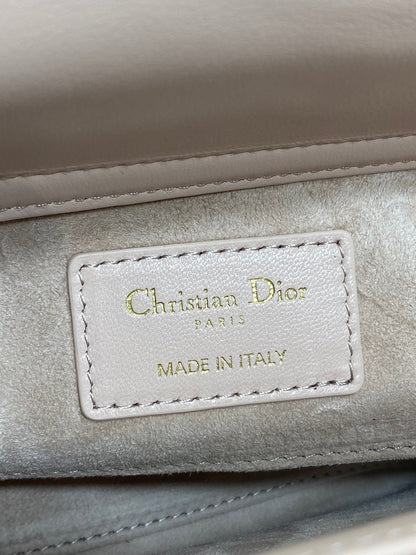 Dior 2026 Lady D-Joy Bag 22cm Powder Pink Cannage Lambskin