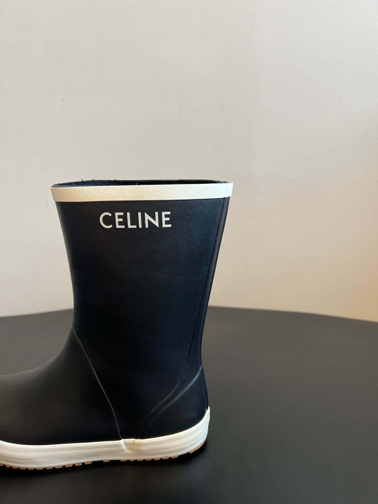Celine 26ss Rain Boots Black TPU Rubber 903972