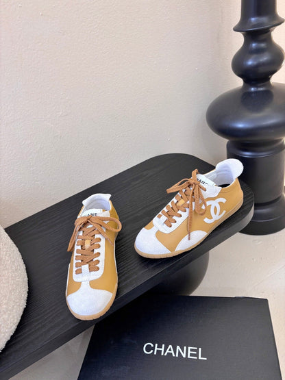 CC 2026 Sneakers Calfskin and Embossed Suede Calfskin