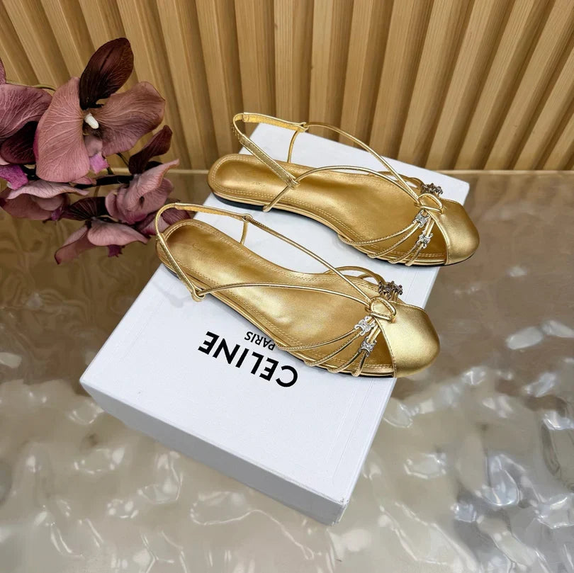 Celine 2026 Arc de Triomphe Cocktail Sandal Calfskin 228222