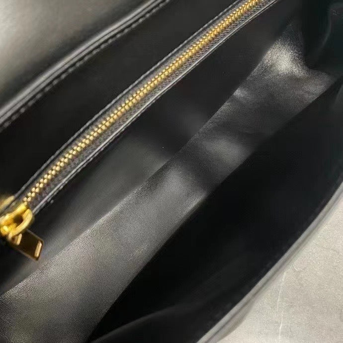 Celine Polly Bag 33cm Black Calfskin GHW