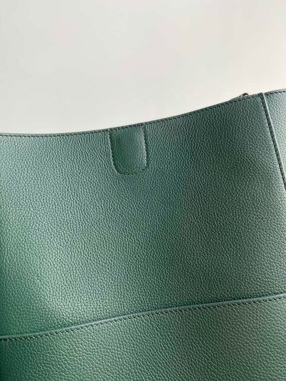 SANGLE SEAU BUCKET 25 BAG GREEN FOREST CALFSKIN