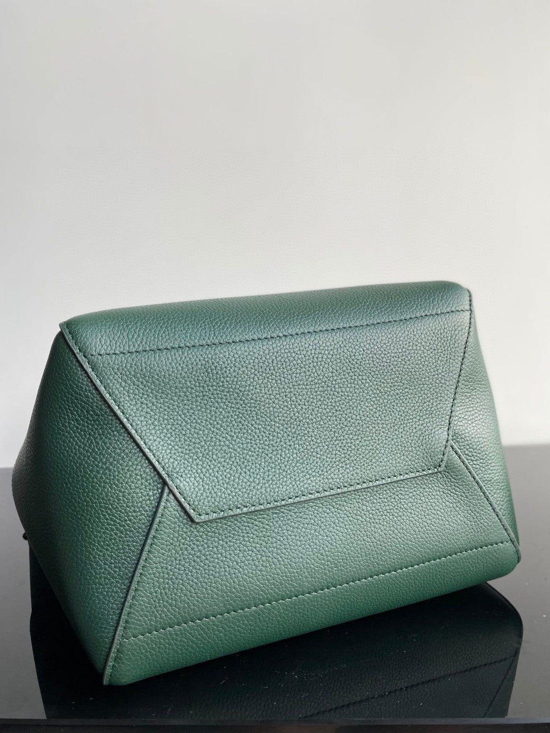 SANGLE SEAU BUCKET 25 BAG GREEN FOREST CALFSKIN