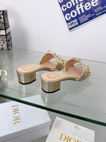 Dior 2026 Sandal 45mm Metallic Leather 844877