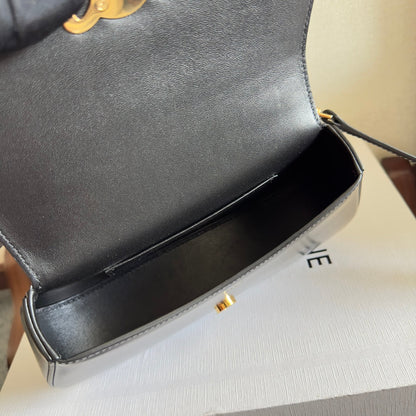 Celin Teen Lola 20 Black Calfskin