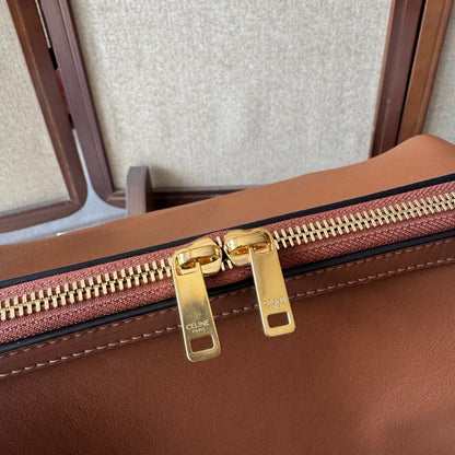 Celine Doctor's Pouch 35cm Brown Calfskin 288928