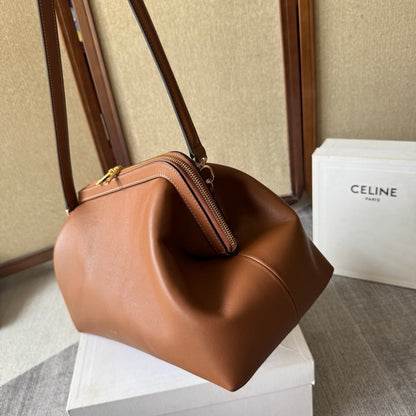 Celine Doctor's Pouch 35cm Brown Calfskin 288928